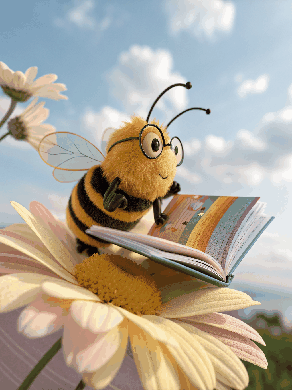 Cover illustration for Pollinator Patrol: Bees, Beetles, and Blooms