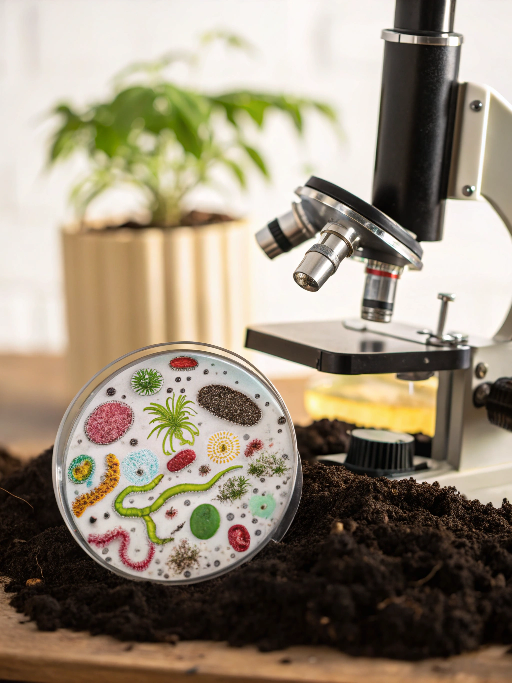 Cover illustration for From Soil Microbiome to Meal: Plant Nutrition Science